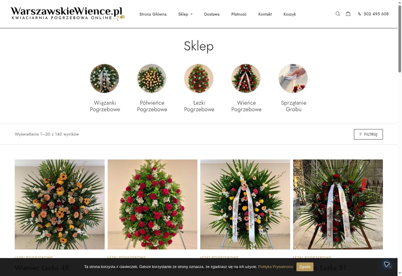 Sklep z kwiatami: Warszawskie Wieńce