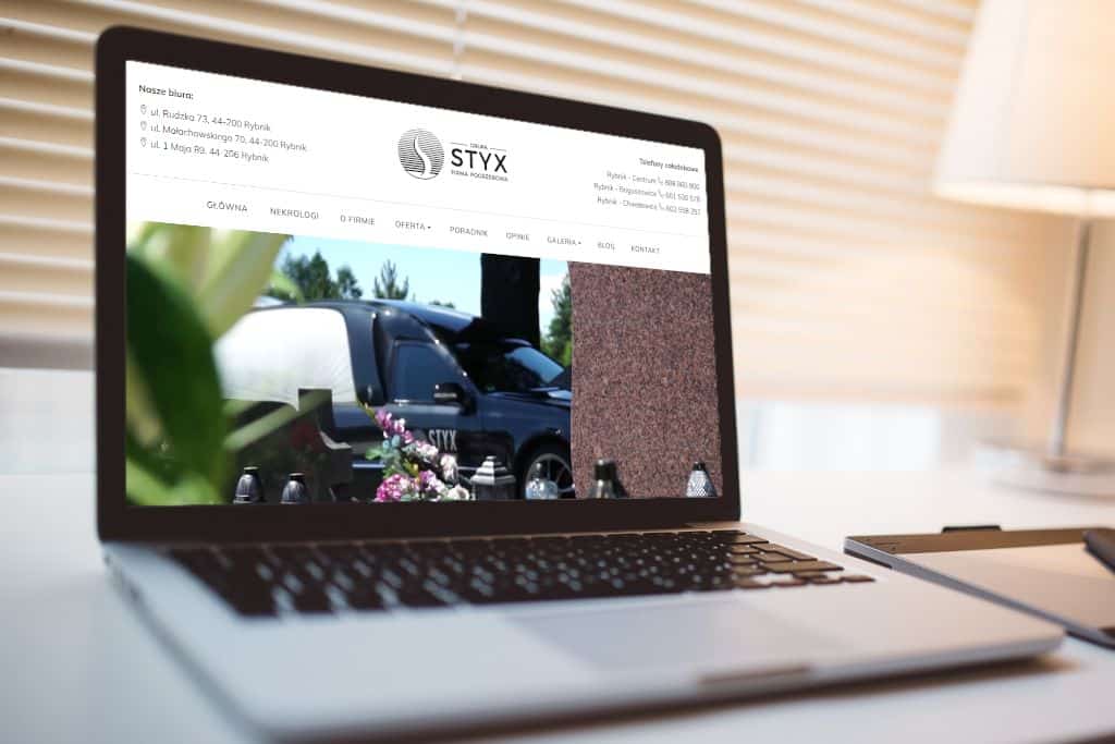 Realizacja Brainbox: Dom Pogrzebowy STYX z Rybnika