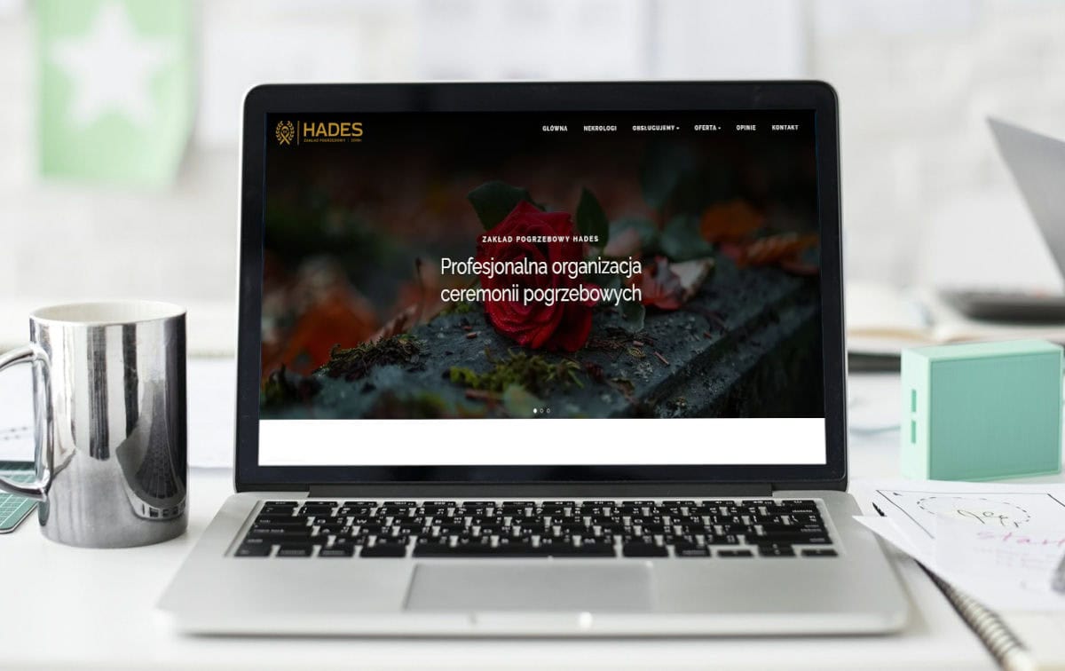 Realizacja Brainbox: Wykonanie strony dla firmy Hades