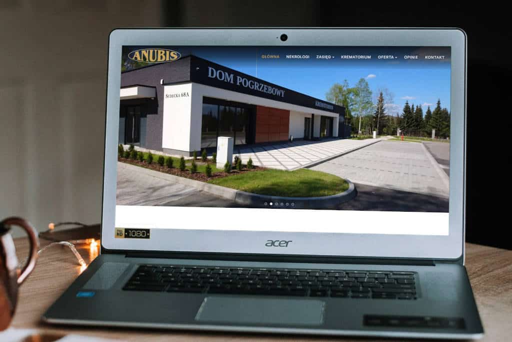 Realizacja Brainbox: Wykonanie strony dla firmy Anubis