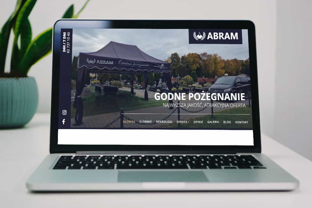 Realizacja Brainbox: Wykonanie strony dla firmy Abram